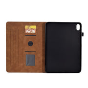 For Lenovo Tab P11 Tower Embossed Leather Smart Tablet Case(Brown)