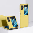 For OPPO Find N2 Flip Skin Feel PC Phone Case(Yellow) - Find N2 Flip Cases by PMC TechLife | Online Shopping South Africa | PMC TechLife | Buy Now Pay Later Mobicred