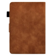 For Amazon Kindle Youth Version 2022 Embossed Smile Flip Tablet Leather Smart Case(Brown)