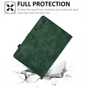 For Amazon Kindle Youth Version 2022 Embossed Smile Flip Tablet Leather Smart Case(Green)