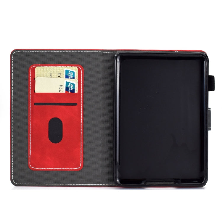 For Amazon Kindle Youth Version 2022 Cowhide Texture Smart Leather Tablet Case(Red)