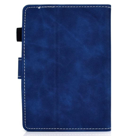 For Amazon Kindle Youth Version 2022 Cowhide Texture Smart Leather Tablet Case(Blue)