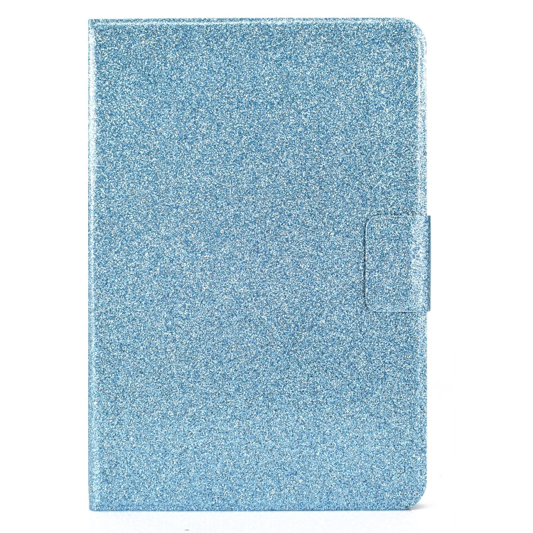 For Amazon Kindle Youth Version 2022 Varnish Glitter Powder Smart Leather Tablet Case(Blue)
