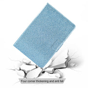 For Amazon Kindle Youth Version 2022 Varnish Glitter Powder Smart Leather Tablet Case(Blue)