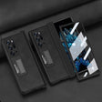 For OPPO Find N Integrated Napa Texture All-inclusive Phone Case(Black) - OPPO Cases by PMC TechLife | Online Shopping South Africa | PMC TechLife