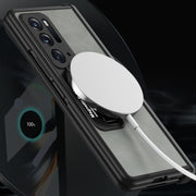 For OPPO Find N Integrated Napa Texture All-inclusive Phone Case(Black)