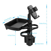 B06 Car Drink Water Cup Mobile Phone Holder 360 Degree Rotating Dinner Plate(Green)