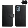 For Nokia X30 HT02 Genuine Leather Fingerprint-proof Flip Phone Case(Black) - Nokia Cases by PMC TechLife | Online Shopping South Africa | PMC TechLife | Buy Now Pay Later Mobicred