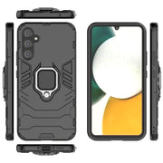 For Samsung Galaxy A34 5G Shockproof PC + TPU Phone Case with Magnetic Ring Holder(Black)