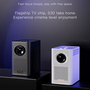 S30 Android System HD Portable WiFi Mobile Projector, Plug Type:UK Plug(Black)