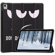 For Nokia T21 Custer Painted 3-Fold Holder Leather Smart Tablet Case(Big Eye Me) - Nokia by PMC TechLife | Online Shopping South Africa | PMC TechLife | Buy Now Pay Later Mobicred
