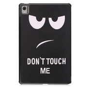For Nokia T21 Custer Painted 3-Fold Holder Leather Smart Tablet Case(Big Eye Me)