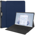 For Microsoft Surface Pro 9 Custer Pure Color Holder Leather Tablet Case(Dark Blue) - Microsoft by PMC TechLife | Online Shopping South Africa | PMC TechLife | Buy Now Pay Later Mobicred