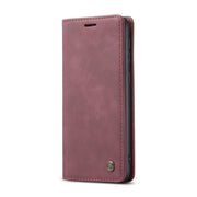 For Galaxy M30S / M21 CaseMe-013 Multifunctional Horizontal Flip Leather Case with Card Slot & Holder & Wallet(Wine Red)