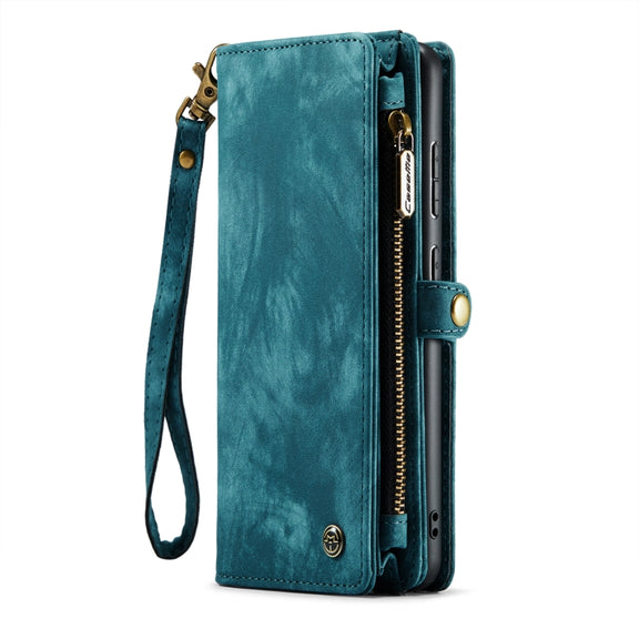 For Samsung Galaxy A51 CaseMe-008 Detachable Multifunctional Flip Leather Phone Case(Blue)