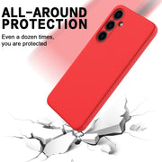 For Samsung Galaxy S24 5G Solid Color Liquid Silicone Dropproof Full Coverage Phone Case(Red)