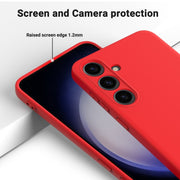 For Samsung Galaxy S24 5G Solid Color Liquid Silicone Dropproof Full Coverage Phone Case(Red)