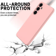 For Samsung Galaxy S24 5G Solid Color Liquid Silicone Dropproof Full Coverage Phone Case(Pink)