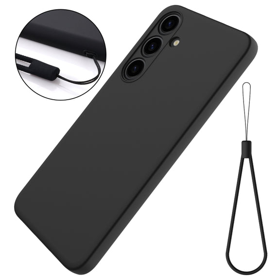For Samsung Galaxy S24+ 5G Color Liquid Silicone Phone Case(Black)