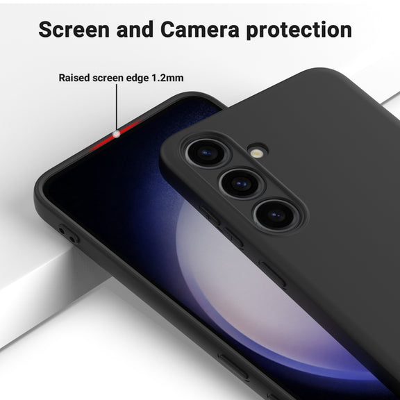 For Samsung Galaxy S24+ 5G Color Liquid Silicone Phone Case(Black)