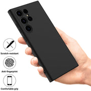 For Samsung Galaxy S24 Ultra 5G Color Liquid Silicone Phone Case(Black)