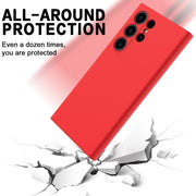 For Samsung Galaxy S24 Ultra 5G Color Liquid Silicone Phone Case(Red)