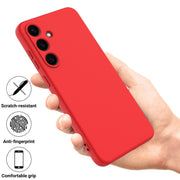 For Samsung Galaxy S25+ 5G Color Liquid Silicone Phone Case(Red)