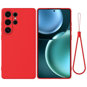For Samsung Galaxy S25 Ultra Color Liquid Silicone Phone Case(Red)