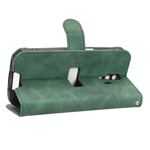 For Blackview BV7200 Skin Feel Magnetic Flip Leather Phone Case(Green)