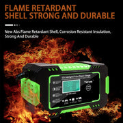 Motorcycle / Car Battery Smart Charger with LCD Screen, Plug Type:UK Plug