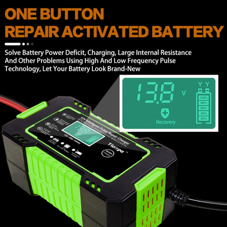 Motorcycle / Car Battery Smart Charger with LCD Screen, Plug Type:AU Plug