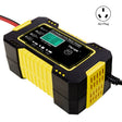 Motorcycle / Car Battery Smart Charger with LCD Creen, Plug Type:AU Plug(Yellow) - Battery Charger by PMC TechLife | Online Shopping South Africa | PMC TechLife | Buy Now Pay Later Mobicred