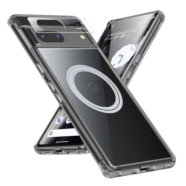 For Google Pixel 7 Transparent Frosted MagSafe Phone Case