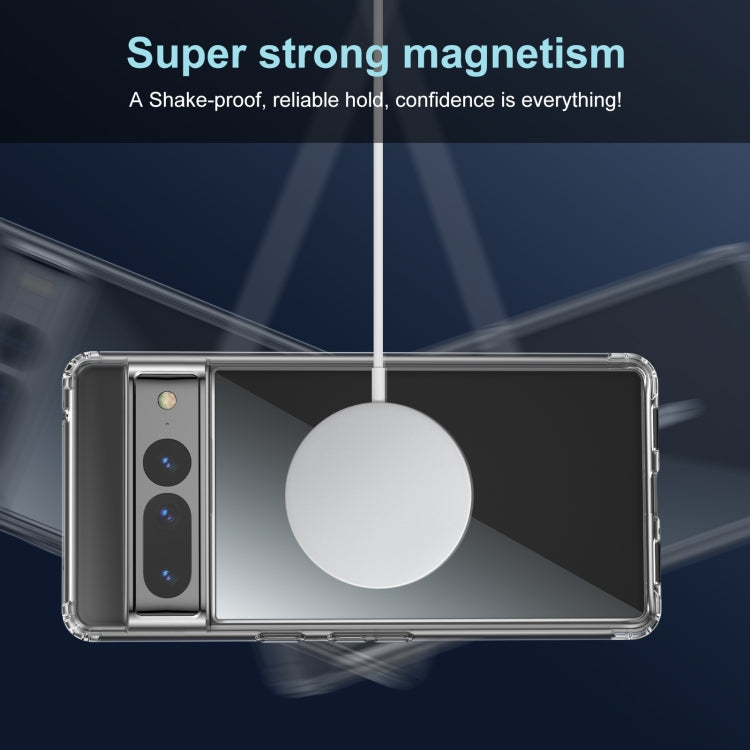 For Google Pixel 7 Transparent Frosted MagSafe Phone Case
