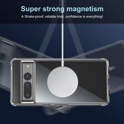 For Google Pixel 7 Transparent Frosted MagSafe Phone Case
