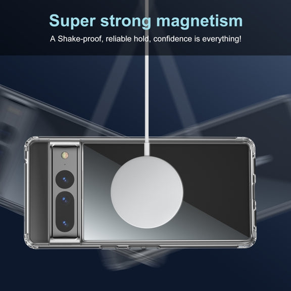For Google Pixel 7 Transparent Frosted MagSafe Phone Case