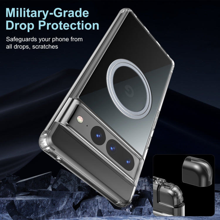 For Google Pixel 7 Transparent Frosted MagSafe Phone Case