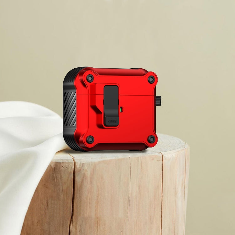 For AirPods 3 Eagle Shockproof Earphone Protective Case with Switch(Red)