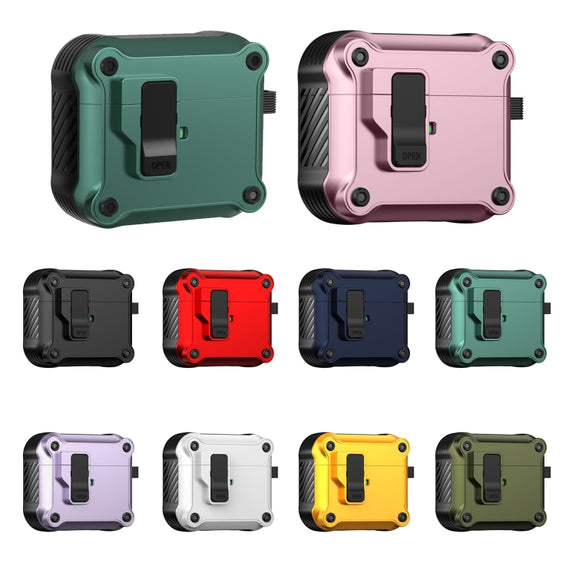 For AirPods 3 Eagle Shockproof Earphone Protective Case with Switch(Pink)