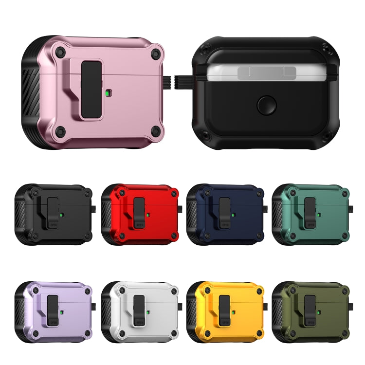 For AirPods Pro 2 Eagle Shockproof Earphone Protective Case with Switch(Green)