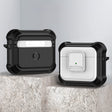 For AirPods 3 TPU + PC Shockproof Earphone Protective Case with Switch(White) - For AirPods 3 by PMC Jewellery | Online Shopping South Africa | PMC Jewellery | Buy Now Pay Later Mobicred