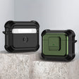 For AirPods 3 TPU + PC Shockproof Earphone Protective Case with Switch(Army Green) - For AirPods 3 by PMC Jewellery | Online Shopping South Africa | PMC Jewellery | Buy Now Pay Later Mobicred
