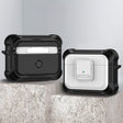For AirPods Pro TPU + PC Shockproof Earphone Protective Case with Switch(White) - For AirPods Pro by PMC Jewellery | Online Shopping South Africa | PMC Jewellery | Buy Now Pay Later Mobicred