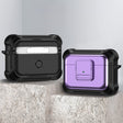 For AirPods Pro 2 TPU + PC Shockproof Earphone Protective Case with Switch(Purple) - For AirPods Pro 2 by PMC Jewellery | Online Shopping South Africa | PMC Jewellery | Buy Now Pay Later Mobicred