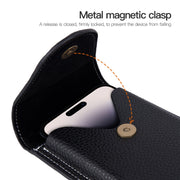 For 6.7 inch Mobile Phone PU Waist Bag(Brown)