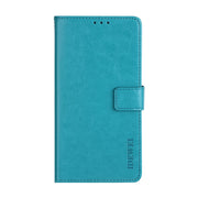For Cubot Note Plus idewei Crazy Horse Texture Horizontal Flip Leather Case with Holder & Card Slots & Wallet(Sky Blue)