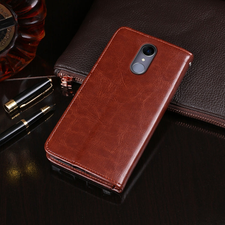For Cubot Note Plus idewei Crazy Horse Texture Horizontal Flip Leather Case with Holder & Card Slots & Wallet(Sky Blue)