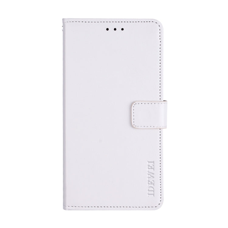 For Cubot Note Plus idewei Crazy Horse Texture Horizontal Flip Leather Case with Holder & Card Slots & Wallet(White)