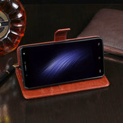 For Cubot Rainbow 2 idewei Crazy Horse Texture Horizontal Flip Leather Case with Holder & Card Slots & Wallet(Brown)