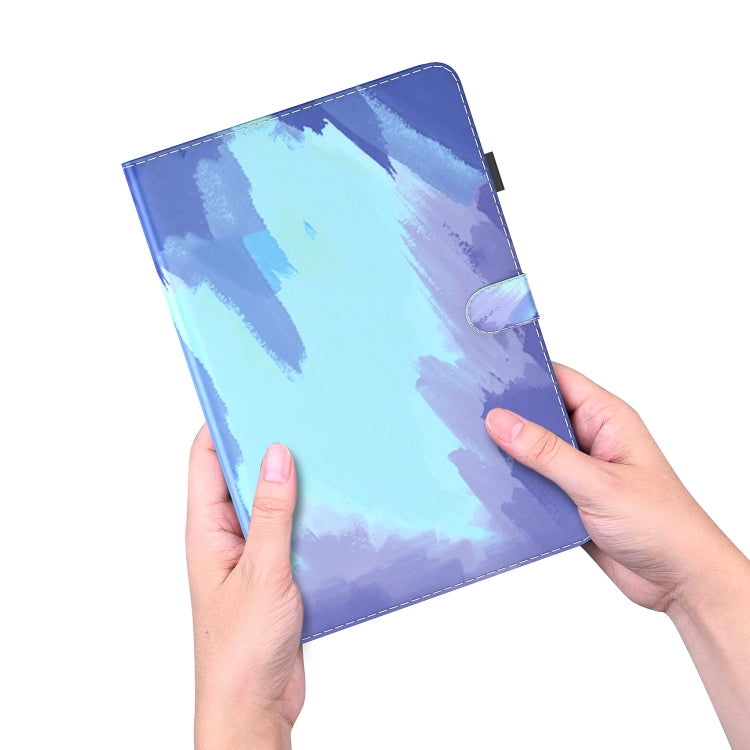 For Nokia T21 Watercolor Pattern Flip Leather Tablet Case(Winter Snow)